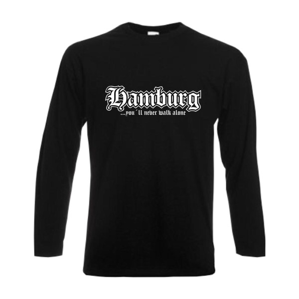 Hamburg Longsleeve, never walk alone Langarmshirt (SFU01-12b)