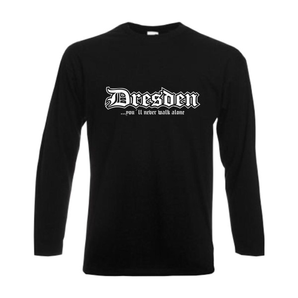 Dresden Longsleeve, never walk alone Langarmshirt (SFU01-34b)