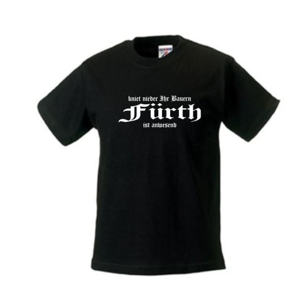 Fürth - kniet nieder ihr Bauern Kinder T-Shirt (SFU02-07f)