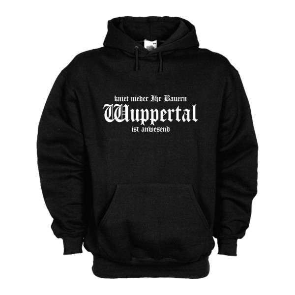 Wuppertal Kapuzenpullover kniet nieder Ihr Bauern Hoodie (SFU02-40d)