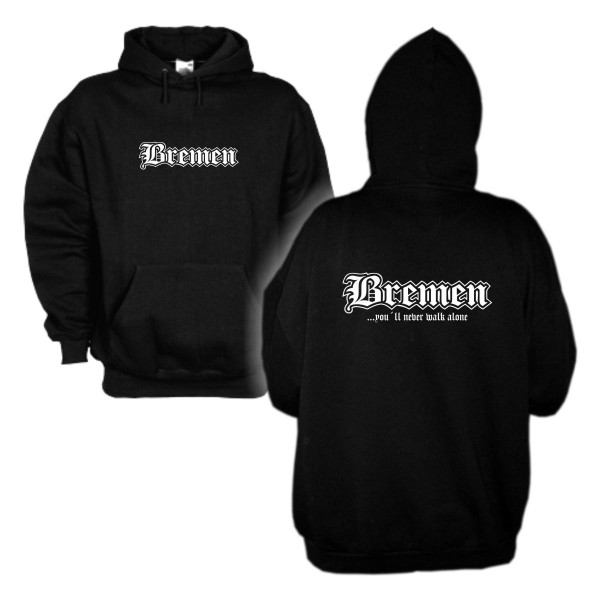 Bremen Kapuzenpullover never walk alone Fan Hoodie (SFU04-21d)