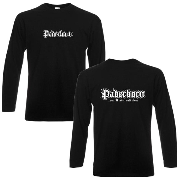 Paderborn never walk alone Longsleeve langarm tshirt (SFU04-25b)