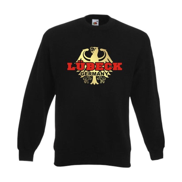 Lübeck Sweatshirt, Städteshirt mit Bundesadler (SFU06-42c)