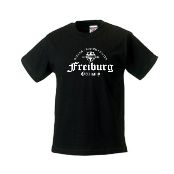 Freiburg harder better faster stronger Kinder T-Shirt (SFU07-30f)