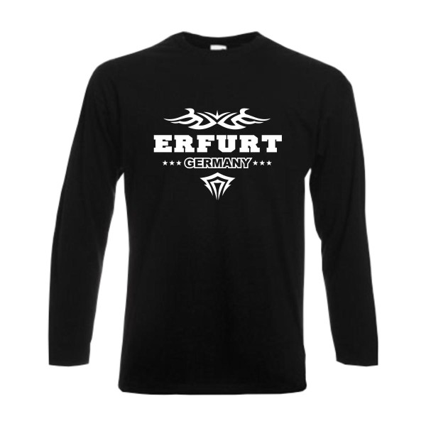 Erfurt Longsleeve, Städteshirt mit Tribal (SFU09-33b)