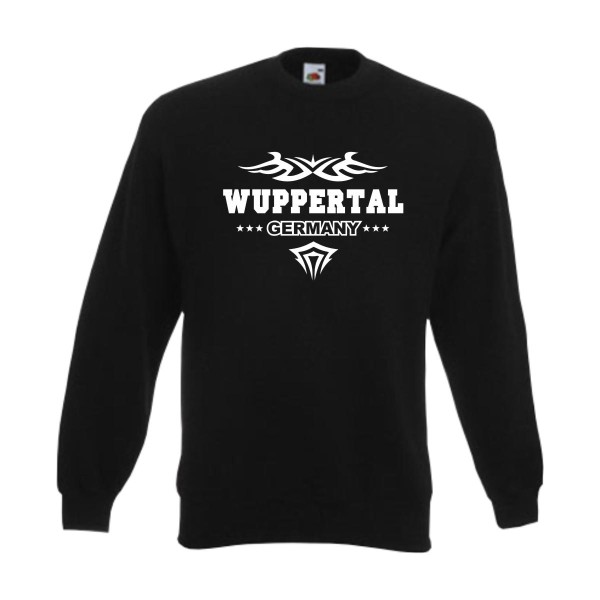 Wuppertal Sweatshirt, Städteshirt mit Tribal (SFU09-40c)