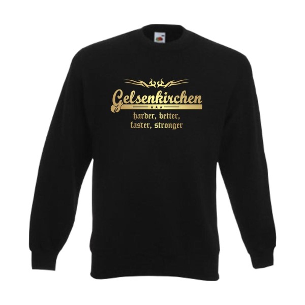 Gelsenkirchen harder better faster stronger – Sweatshirt (SFU10-10c)