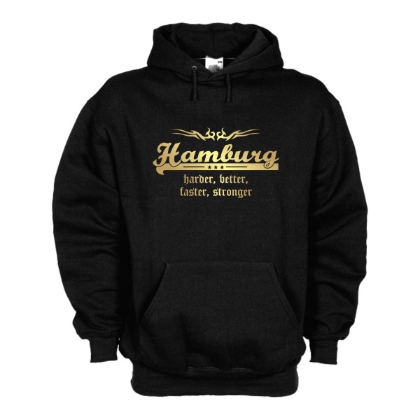 Hamburg Kapuzenpullover harder better faster stronger (SFU10-12d)