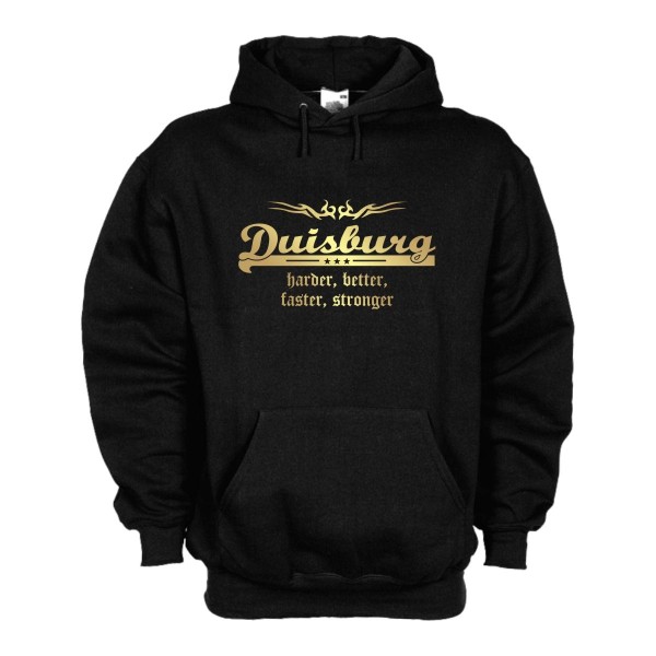 Duisburg Kapuzenpullover harder better faster stronger (SFU10-18d)