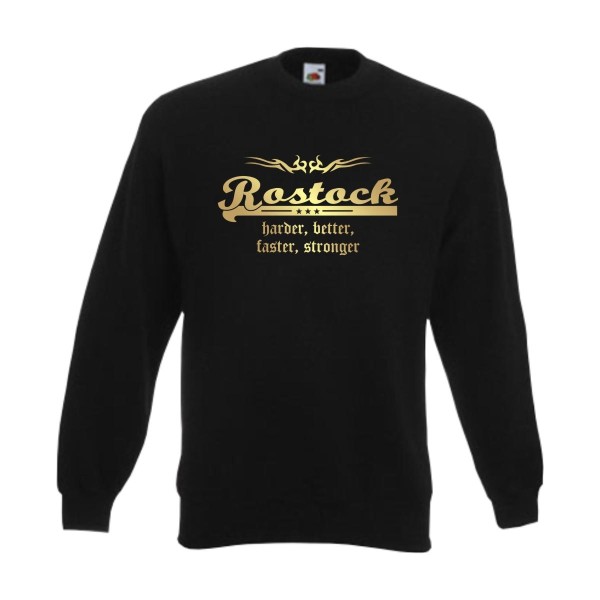 Rostock harder better faster stronger – Sweatshirt (SFU10-19c)