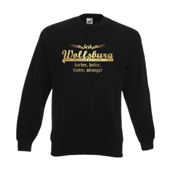 Wolfsburg harder better faster stronger – Sweatshirt (SFU10-20c)