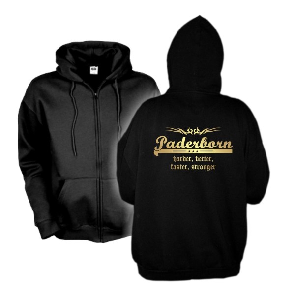 Paderborn harder better faster stronger Kapuzenjacke (SFU10-25e)