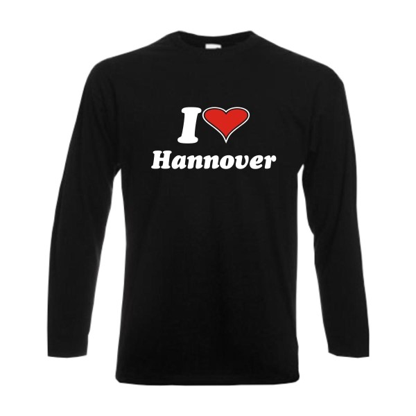 Hannover I love Longsleeve, Städteshirt (SFU11-11b)