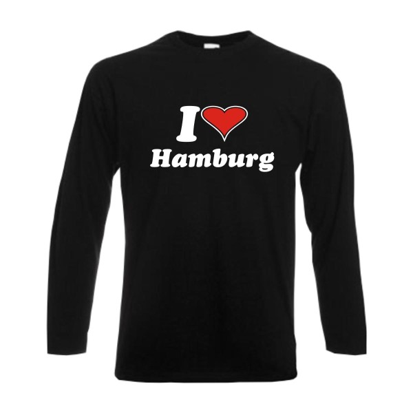 Hamburg I love Longsleeve, Städteshirt (SFU11-12b)