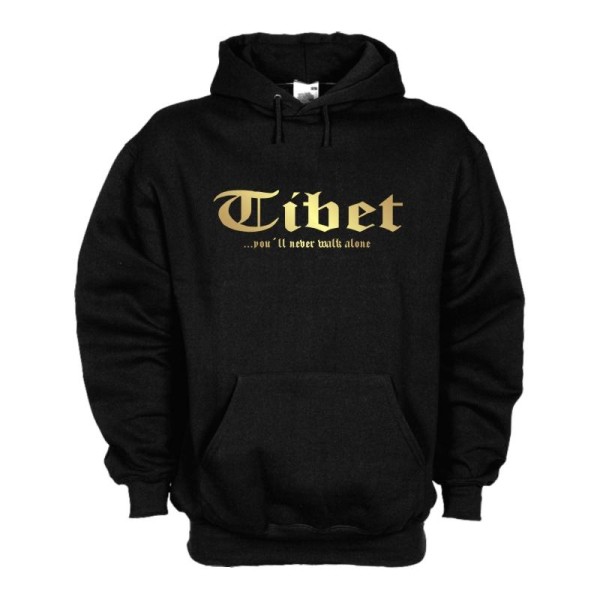 Kapuzensweat TIBET, never walk alone, S - 6XL (WMS01-63d)