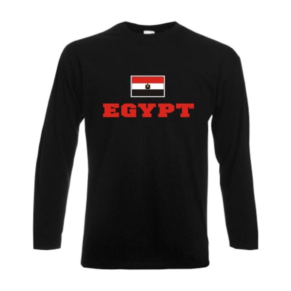 Longsleeve ÄGYPTEN (Egypt), Flagshirt, Fanshirt S - 6XL (WMS02-05b)