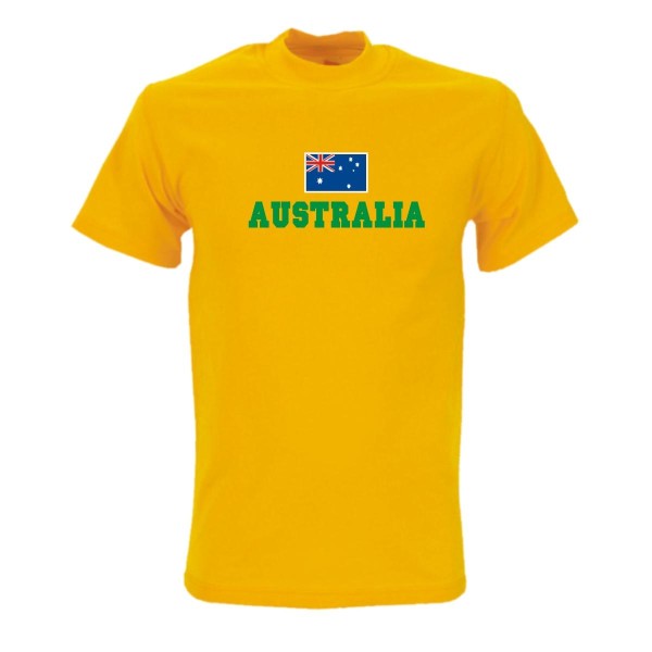 T-Shirt AUSTRALIEN (Australia), Flagshirt, Fanshirt S - 5XL (WMS02-10a)