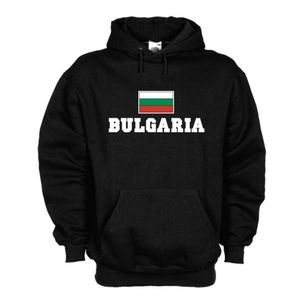 Kapuzensweat BULGARIEN (Bulgaria), Flagshirt, Fan Hoodie S-6X (WMS02-13d)