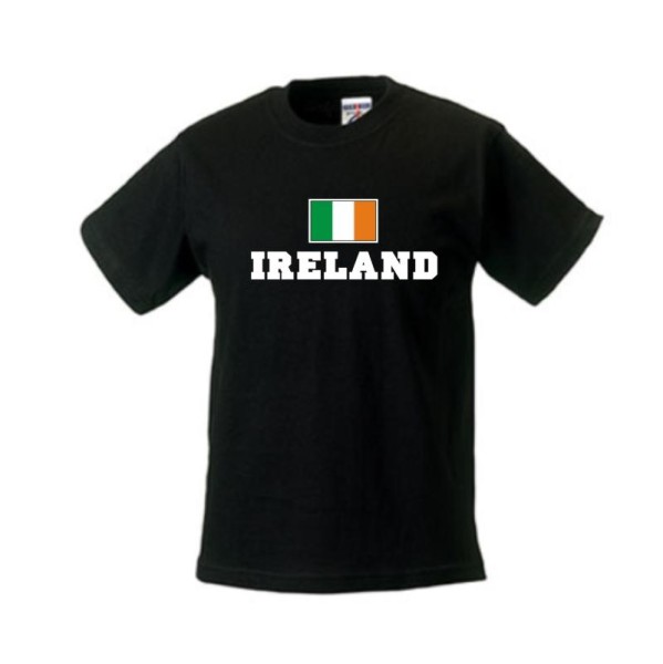 Kinder T-Shirt IRLAND, Flagshirt, Ländershirt (WMS02-27f)