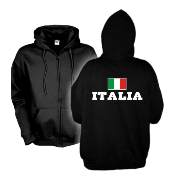 Kapuzenjacke ITALIEN (Italia), Flagshirt, Hoodie S-6XL (WMS02-29e)