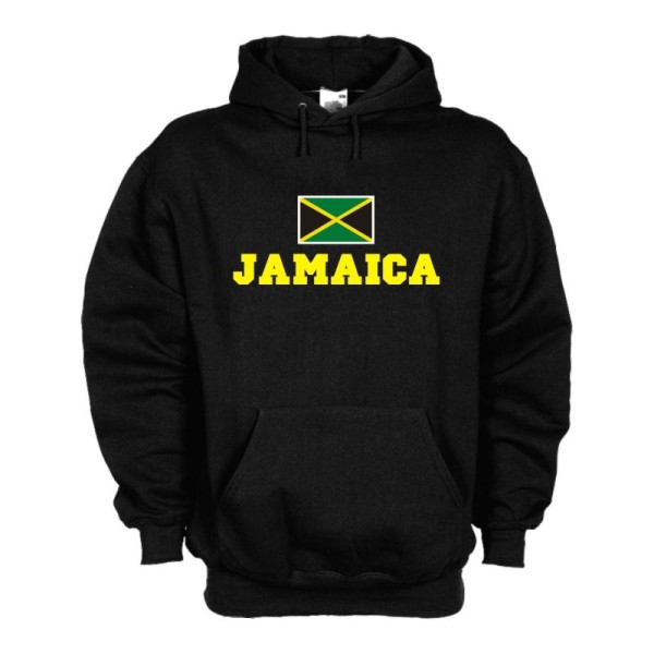 Kapuzensweat JAMAICA, Flagshirt, Fan Hoodie S-6X (WMS02-30d)