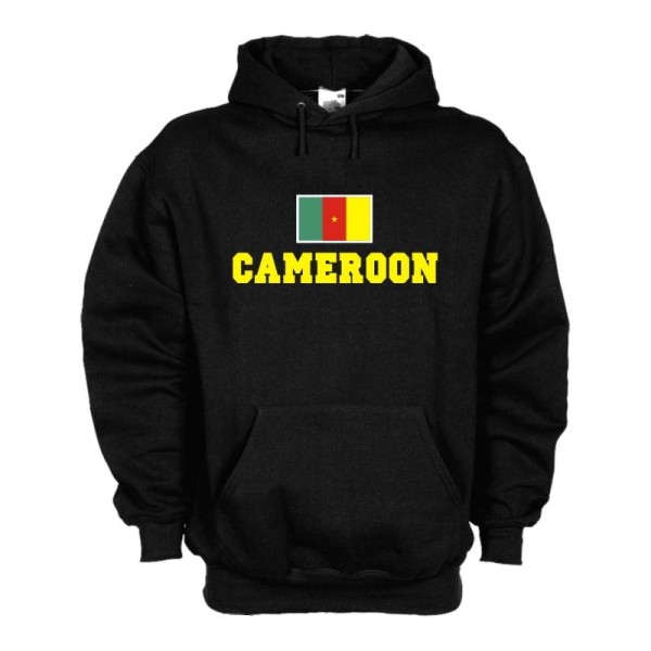 Kapuzensweat KAMERUN (Cameroon), Flagshirt, Fan Hoodie S-6X (WMS02-32d)