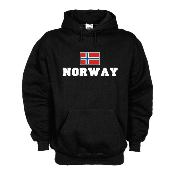 Kapuzensweat NORWEGEN (Norway), Flagshirt, Fan Hoodie S-6X (WMS02-44d)