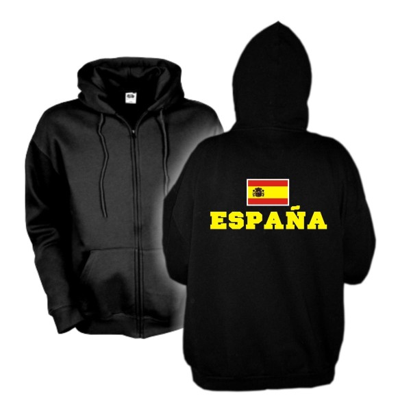 Kapuzenjacke SPANIEN (Espana), Flagshirt, Hoodie S-6XL (WMS02-60e)