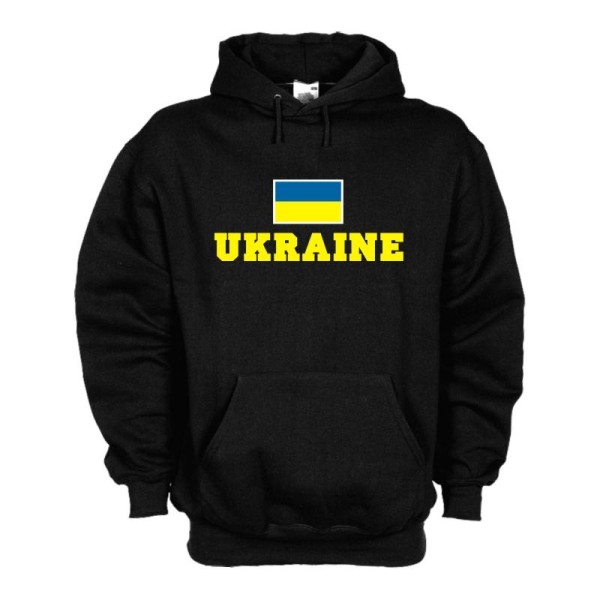 Kapuzensweat UKRAINE, Flagshirt, Fan Hoodie S-6X (WMS02-69d)