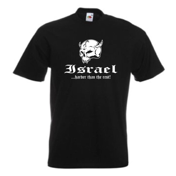 T-Shirt ISRAEL harder than the rest Ländershirt (WMS05-28a)