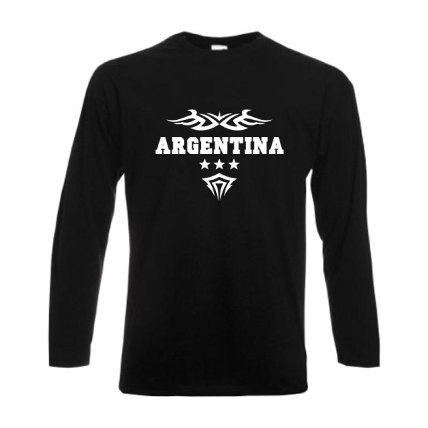 Longsleeve ARGENTINIEN Ländershirt S - 6XL (WMS06-09b)