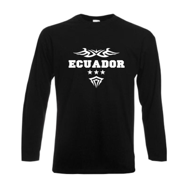 Longsleeve ECUADOR Ländershirt S - 6XL (WMS06-17b)