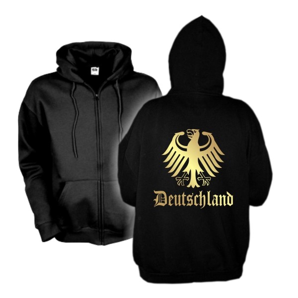 Kapuzenjacke DEUTSCHLAND Ländershirt mit Bundesadler (WMS07-03e)