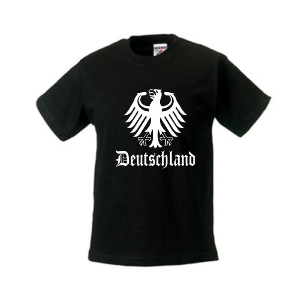 Kinder T-Shirt DEUTSCHLAND Ländershirt mit Bundesadler (WMS07-03f)