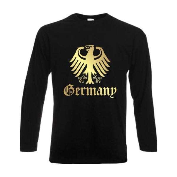 Longsleeve GERMANY Ländershirt mit Bundesadler (WMS07-04b)