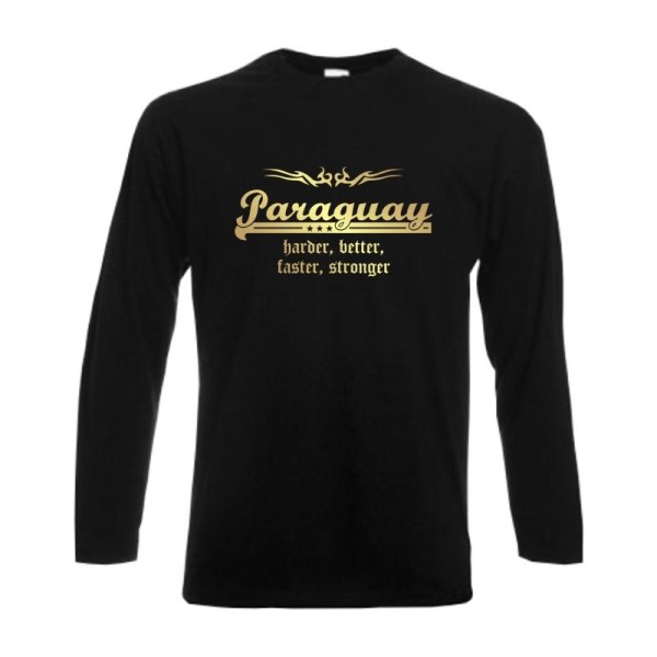 Longsleeve PARAGUAY harder better faster stronger (WMS07-46b)