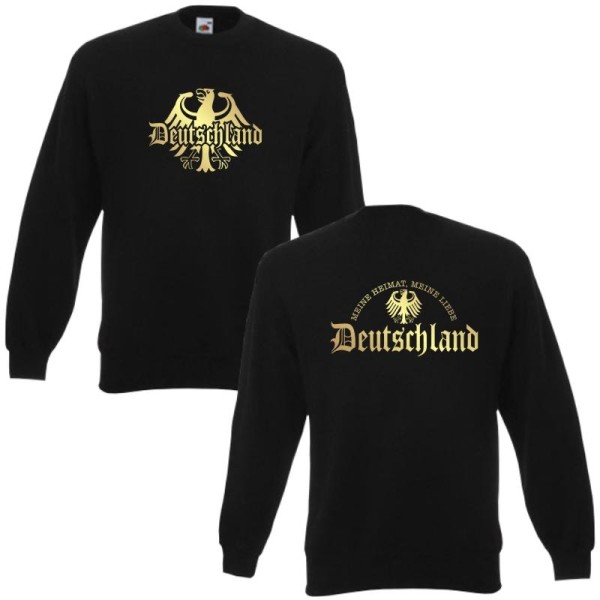 Sweatshirt DEUTSCHLAND harder than the rest, S - 6XL (WMS08-03c)