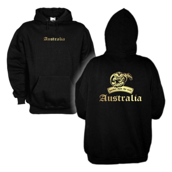 Kapuzensweat AUSTRALIEN (Australia) harder than the rest S-6XL (WMS08-10d)