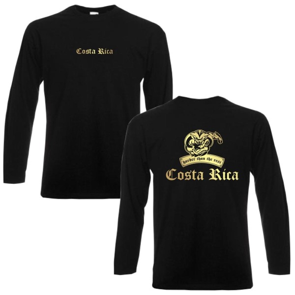 Longsleeve COSTA RICA harder than the rest, S - 6XL (WMS08-15b)