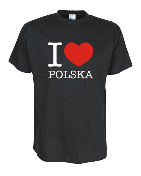 T-Shirt, I love POLEN (Polska), Länder Fanshirt S-5XL (WMS11-48)