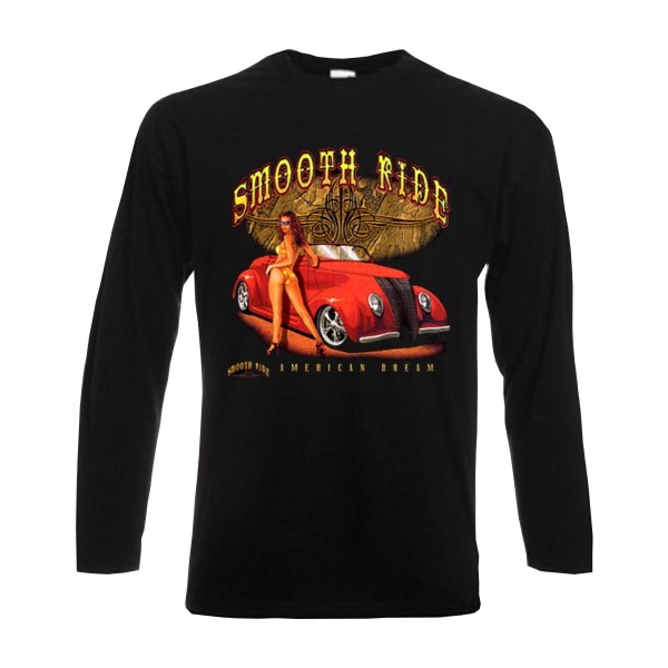 Longsleeve Smooth Ride, Biker langarm Funshirt