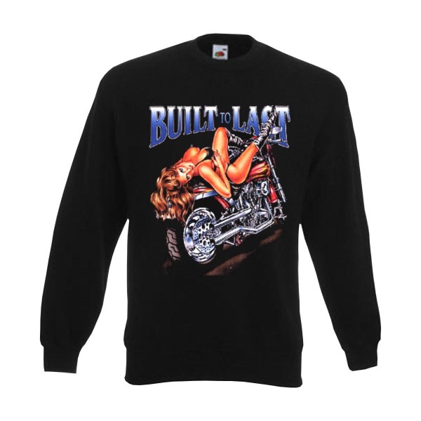 Sweatshirt Built to last, Biker Funshirt