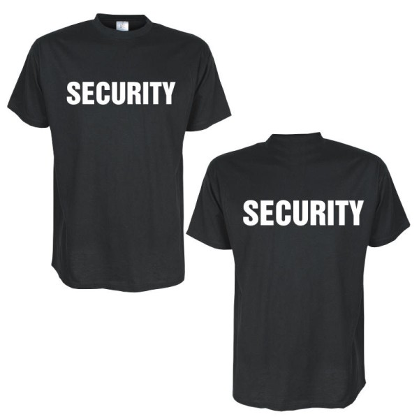 Security schwarzes Fun T-Shirt (BL057)