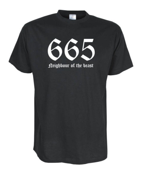 665 neighbour of the ..., Fun T-Shirt in Übergrößen