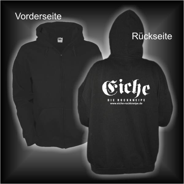 Eiche Rockkneipe Kapuzenjacke mit Backprint