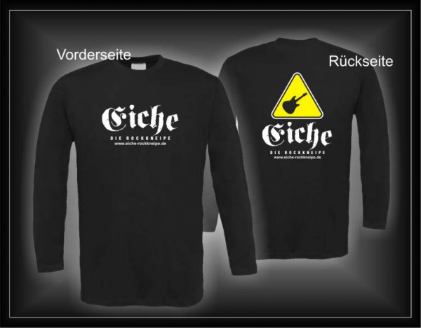 Eiche Rockkneipe Longsleeve beidseitig bedruckt