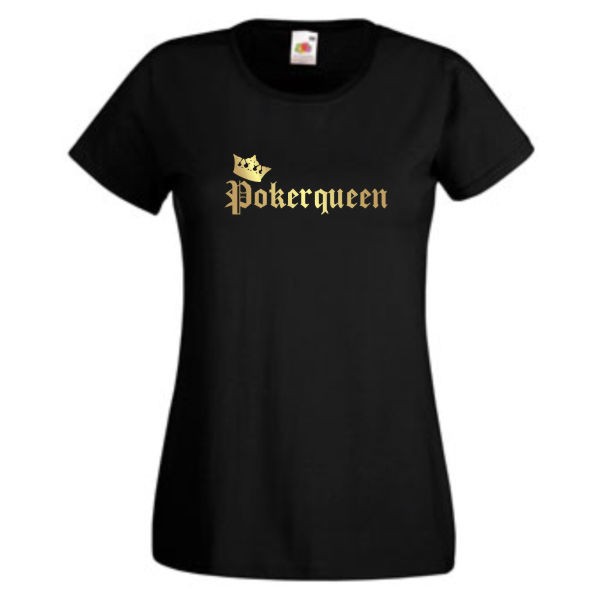 Pokerqueen, T-Shirt, Damen Funshirt