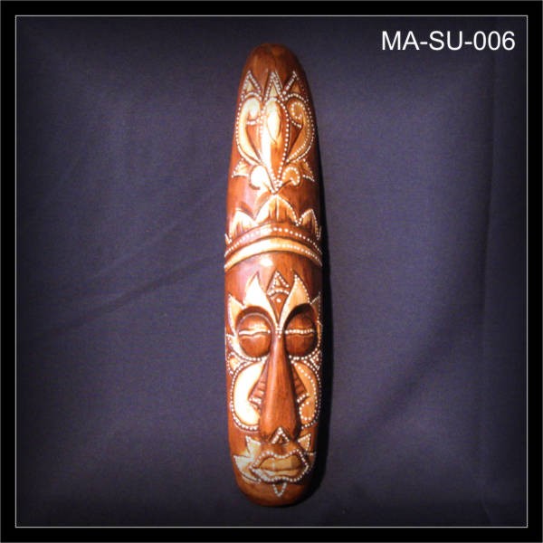 Maori Wandmaske 50cm beige-hell Dotpaint (MA-SU-006)