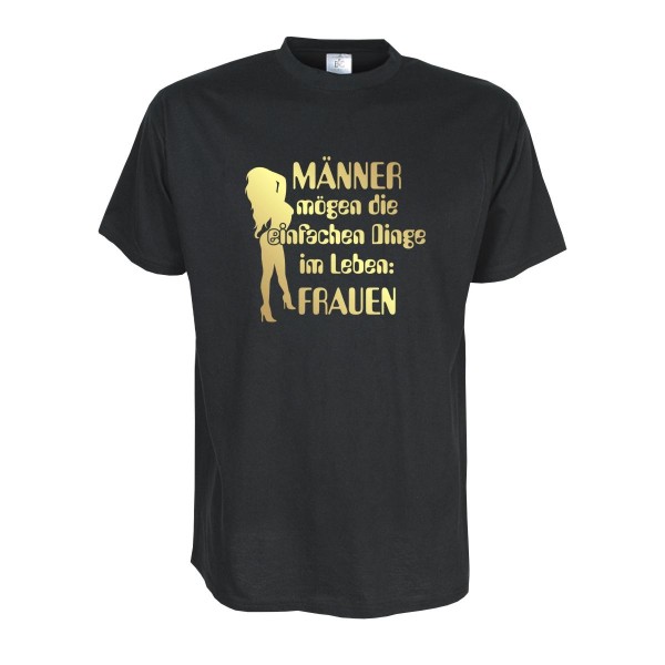 Männer mögen die einfachen Sachen des Lebens, Fun T-Shirt