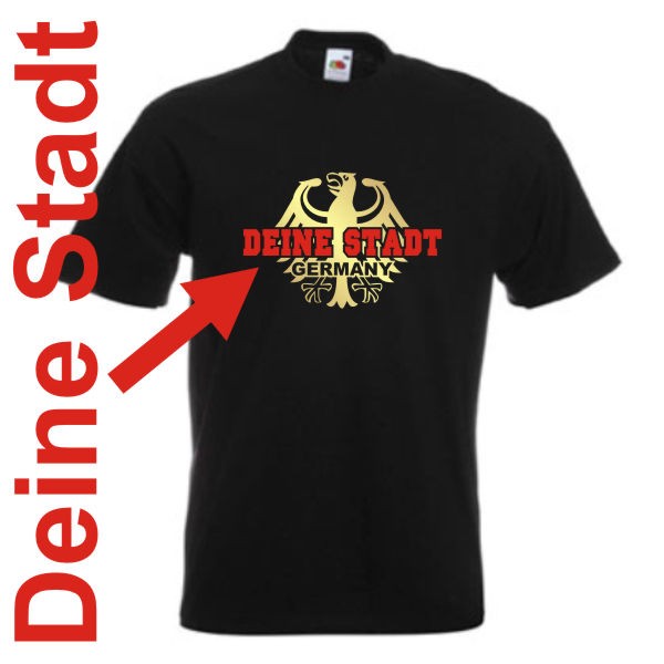 T-Shirt - Deine Stadt - Germany, Städteshirt (SFU06-01a)